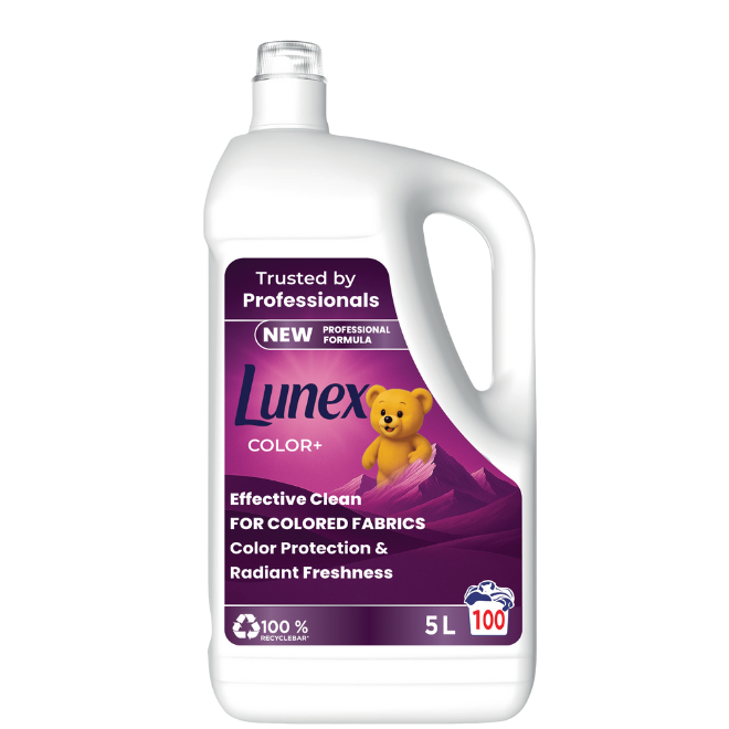 Lunex Color+ laundry gel 5L for colored fabrics – effective clean, color protection and radiant freshness